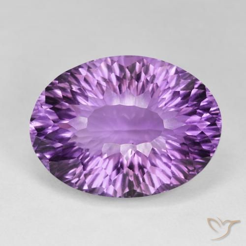 54.18ct Натуральный Интенсивный розово-фиолетовый Аметист, Овал, Чистота VVS