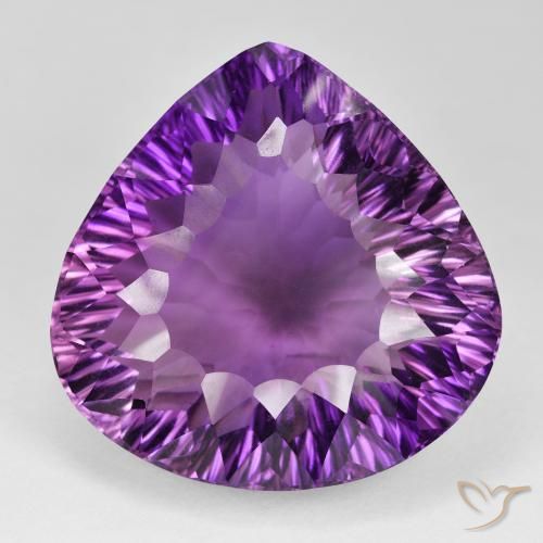 104.71ct Натуральный Ярко-розовый фиолетовый Аметист, Форма груши, Чистота VVS