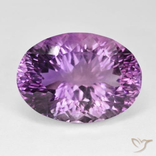 53.31ct Натуральный Средний фиолетовый Аметист, Овал, Чистота VVS