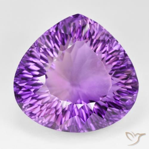 139.93ct Натуральный Medium Dark-Violet Аметист, Форма груши, Чистота VVS