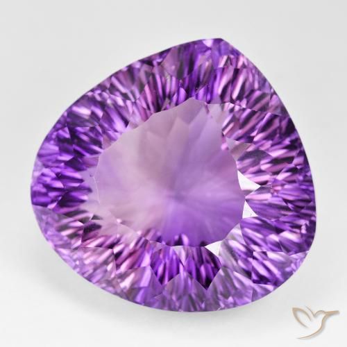139.93 карата, натуральный Medium Dark-Violet Аметист, Форма груши, Чистота VVS