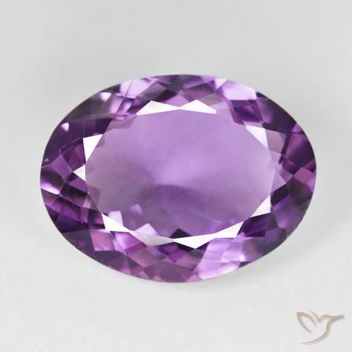 14.13ct Натуральный Розовато-фиолетовый Аметист, Овал, Чистота VS