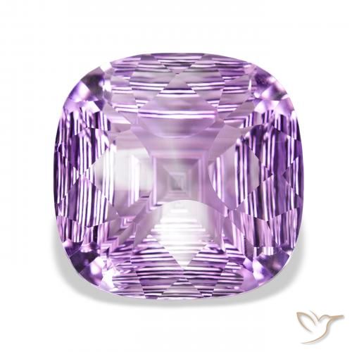 39.30ct Натуральный Светло-средний фиолетовый Аметист, Подушка, Чистота VVS