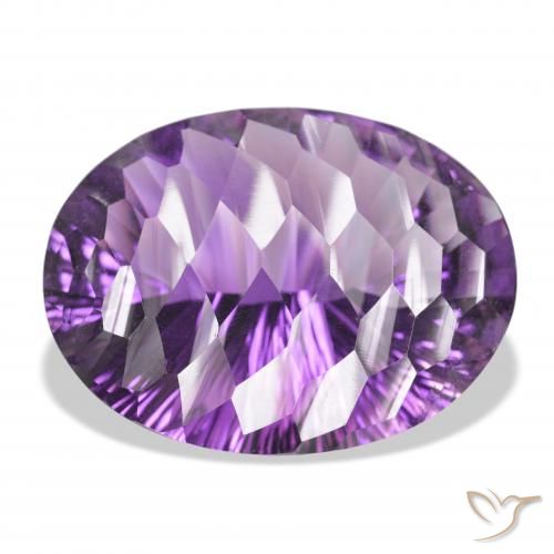 66.25ct Натуральный Средний фиолетово-розовый Аметист, Овал, VVS-VS