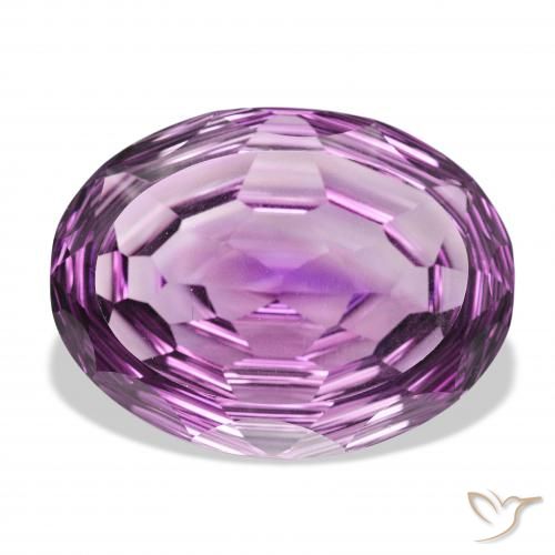 68.95ct Натуральный Светло-средний фиолетовый Аметист, Овал, Чистота VVS