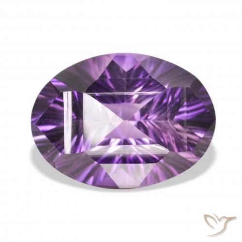 34.82ct Натуральный Средний фиолетово-розовый Аметист, Овал, Чистота VVS