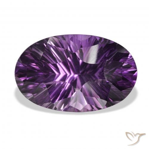 52.86ct Натуральный Фиолетовый фиолетовый Аметист, Овал, Чистота VVS