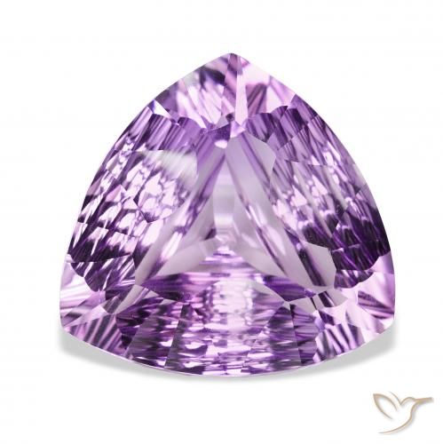 38.65ct Натуральный Средний пурпурно-фиолетовый Аметист, Триллион, Чистота VVS