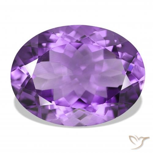 15.69ct Темно-фиолетовый Аметист, Овал, IF