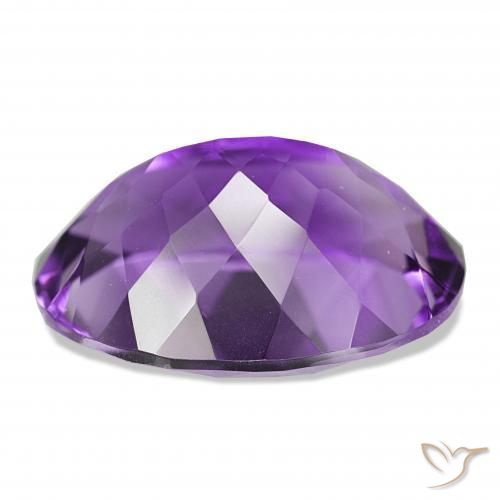 17.08 карата, натуральный Medium Dark-Violet Аметист, Овал, IF