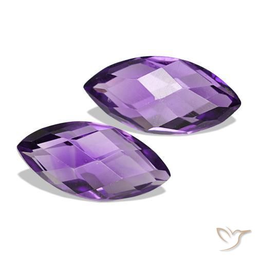1.20 карата, натуральный Medium Light-Violet Аметист, Маркиза, VVS-VS