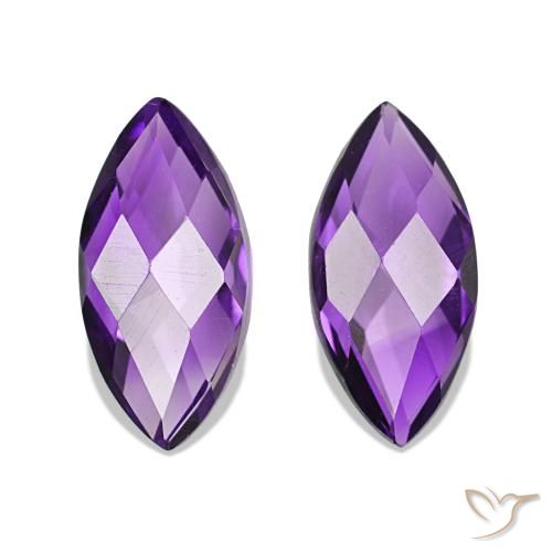 1.12ctw Medium Light-Violet Аметист, Маркиза, VVS-VS