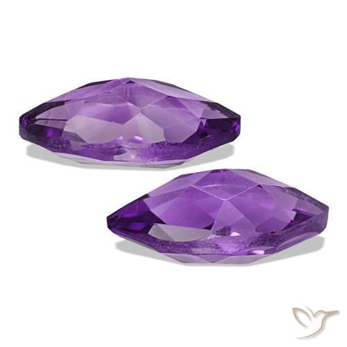 1.29 карата, натуральный Medium Light Purplish-Violet Аметист, Маркиза, VVS-VS