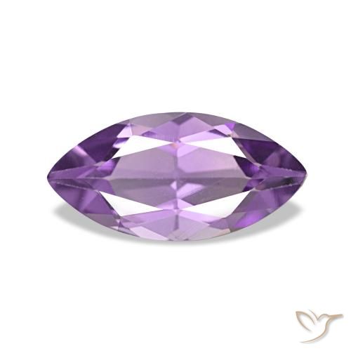 0.92ct Medium Light Purplish-Violet Аметист, Маркиза, Чистота VS