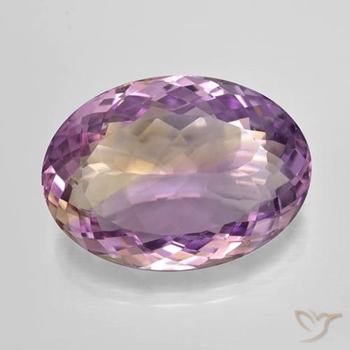 13.95ct Натуральный Двуцветный Аметрин, Овал, Чистота VVS