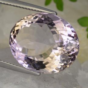 16.69 карата, натуральный Двуцветный Аметрин, Огранка Овал, VVS-VS