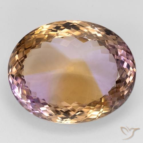45.17ct Натуральный Двуцветный Аметрин, Овал, IF