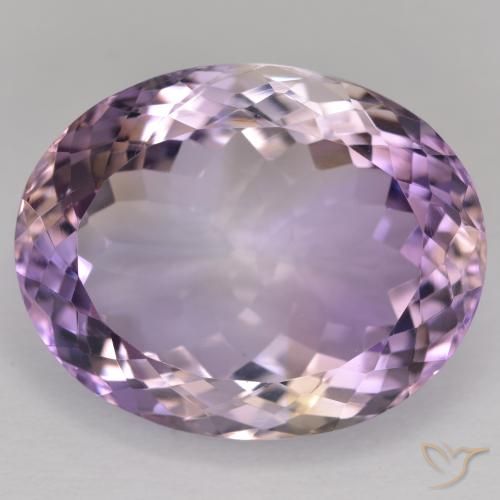 18.74ct Натуральный Двуцветный Аметрин, Овал, Чистота VS