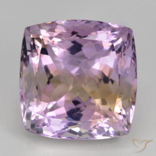 31.12ct Натуральный Двуцветный Аметрин, Подушка, Чистота VVS