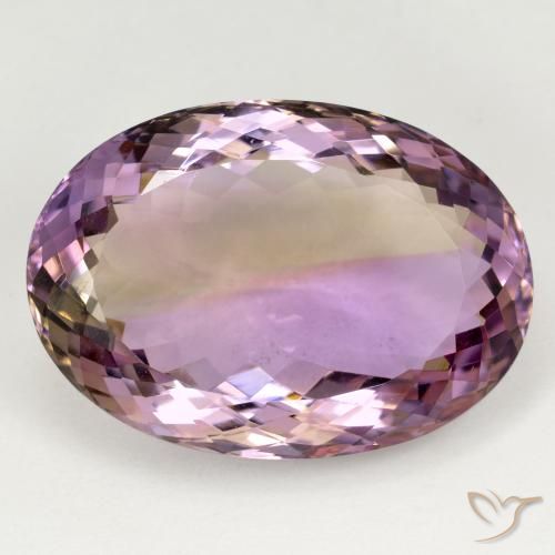 37.23ct Натуральный Двуцветный Аметрин, Овал, Чистота VVS