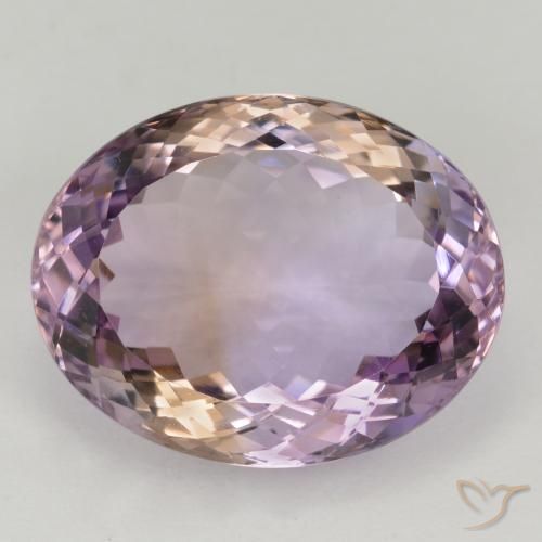 20.51ct Натуральный Двуцветный Аметрин, Овал, Чистота VVS