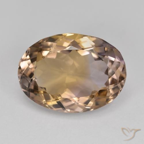 8.44ct Натуральный Двуцветный Аметрин, Овал, Чистота VVS