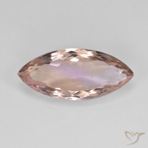 7.52ct Натуральный Двуцветный Аметрин, Маркиза, Чистота VS