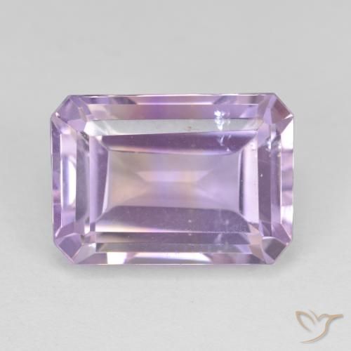 8.43ct Натуральный Двуцветный Аметрин, Изумрудная огранка, Чистота VS