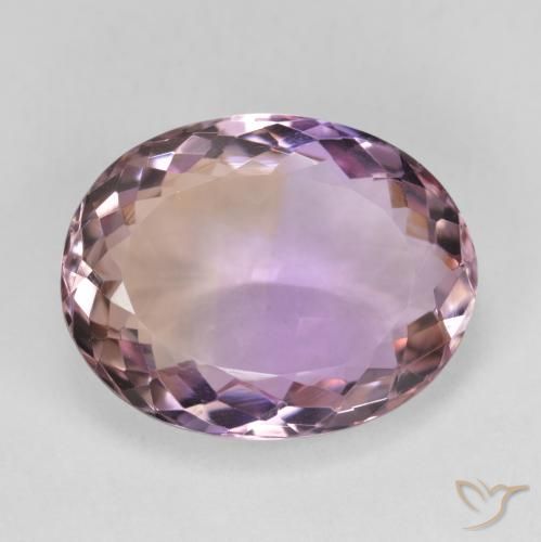 10.95ct Натуральный Двуцветный Аметрин, Овал, Чистота VVS