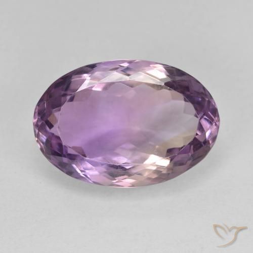 8.90ct Натуральный Двуцветный Аметрин, Овал, Чистота VVS