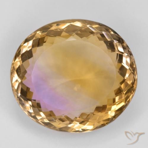 29.00ct Натуральный Двуцветный Аметрин, Овал, Чистота VVS