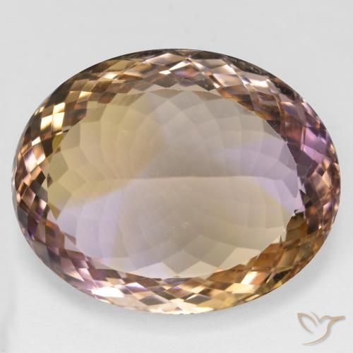 44.80ct Натуральный Двуцветный Аметрин, Овал, Чистота VVS