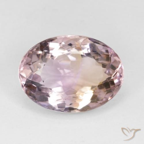 8.17ct Натуральный Двуцветный Аметрин, Овал, VVS-VS