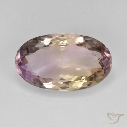 8.06ct Натуральный Двуцветный Аметрин, Овал, Чистота VVS