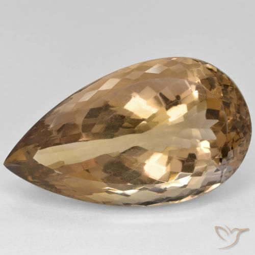 39.74ct Натуральный Двуцветный Аметрин, Форма груши, Чистота VVS