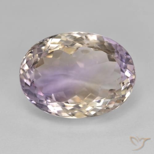 11.94ct Натуральный Двуцветный Аметрин, Овал, Чистота VVS