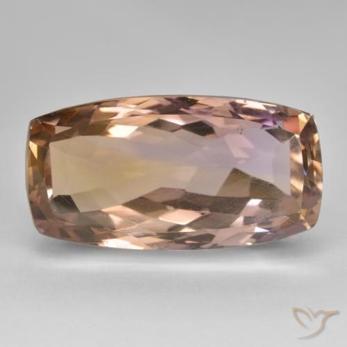20.16ct Натуральный Двуцветный Аметрин, Подушка, VVS-VS