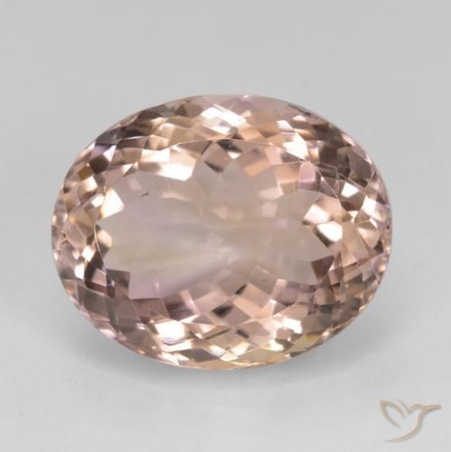 15.90ct Натуральный Двуцветный Аметрин, Овал, Чистота VS