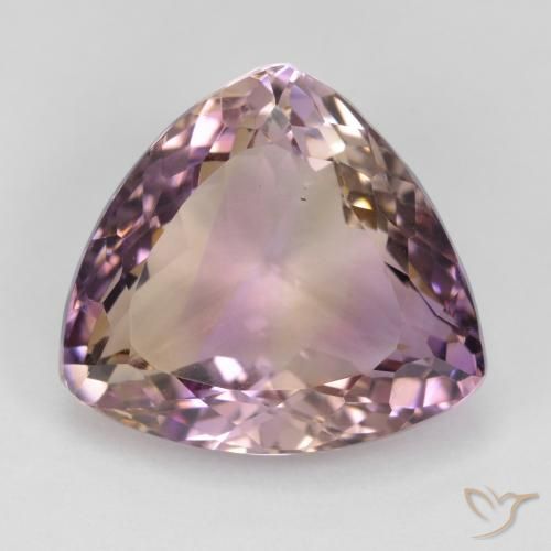 20.11ct Натуральный Двуцветный Аметрин, Триллион, Чистота VVS