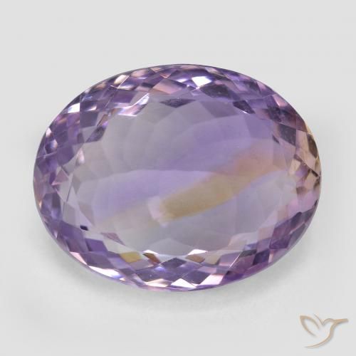 23.95ct Натуральный Двуцветный Аметрин, Овал, Чистота VS