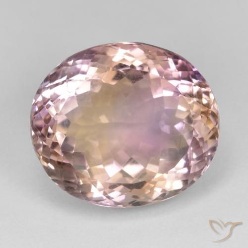 18.70ct Натуральный Двуцветный Аметрин, Овал, Чистота VS