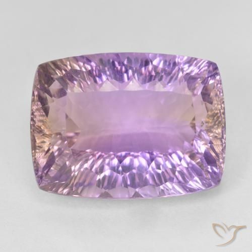 13.49ct Натуральный Двуцветный Аметрин, Подушка, Чистота VVS