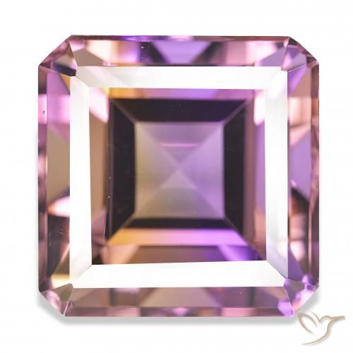 36.92ct Двуцветный Аметрин, Изумрудная огранка, IF