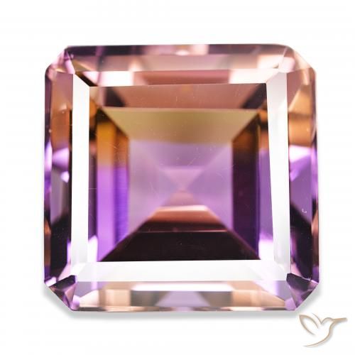 33.16ct Двуцветный Аметрин, Изумрудная огранка, IF