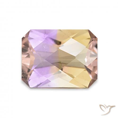 2.06ct Двуцветный Аметрин, Изумрудная огранка, Чистота VS