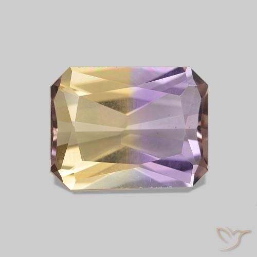 1.79ct Двуцветный Аметрин, Изумрудная огранка, Чистота VVS