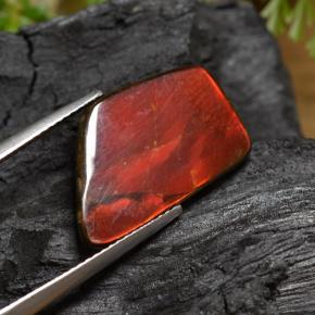 6.67 карата, натуральный Многоцветный Аммолит, Необычная форма, Непрозрачный