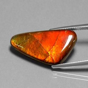 12.20 карата, натуральный Многоцветный Аммолит, Необычная форма, Непрозрачный