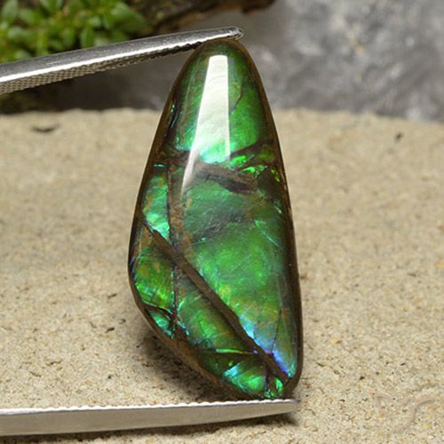 15.08ct Натуральный Многоцветный Аммолит, причудливая, Непрозрачный