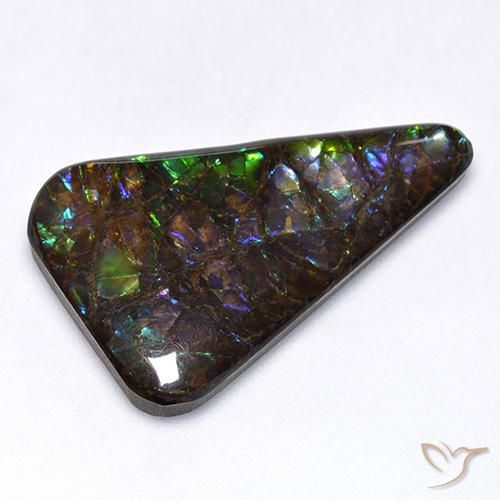 17.65ct Натуральный Многоцветный Аммолит, причудливая, Непрозрачный